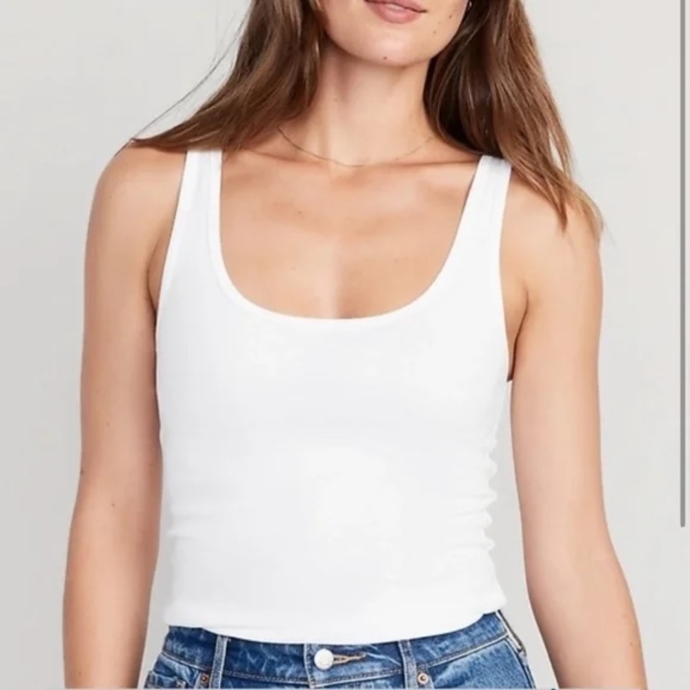 Scoop-Neck Rib-Knit First Layer Tank Top for Women